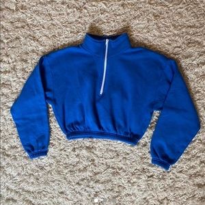 LA apparel size light weight cropped sweatshirt